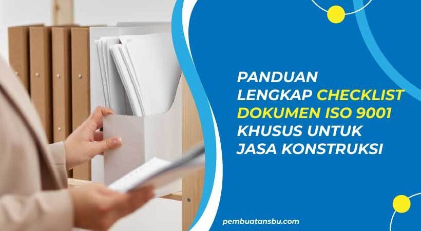 checklist dokumen iso 9001